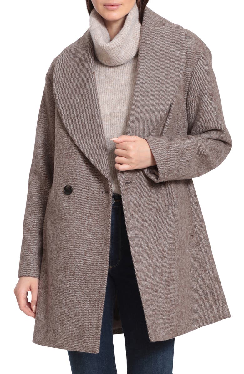 Avec Les Filles Shawl Collar Coat, Main, color,