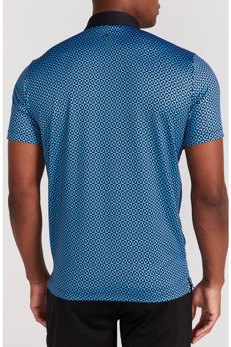 Blake Geo Print Polo, Alternate, color, BLACK