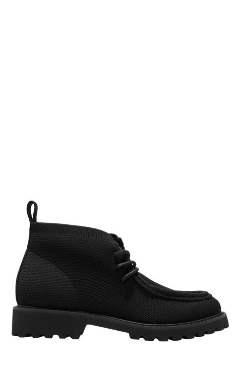 Round-Toe Lug Sole Ankle Boots (Francis)