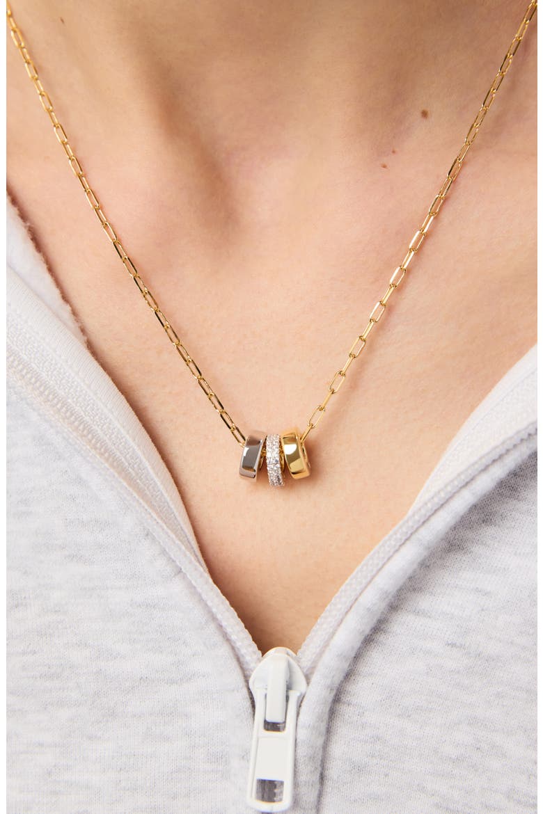 Charm Necklace - Tyler, Alternate, color, Gold