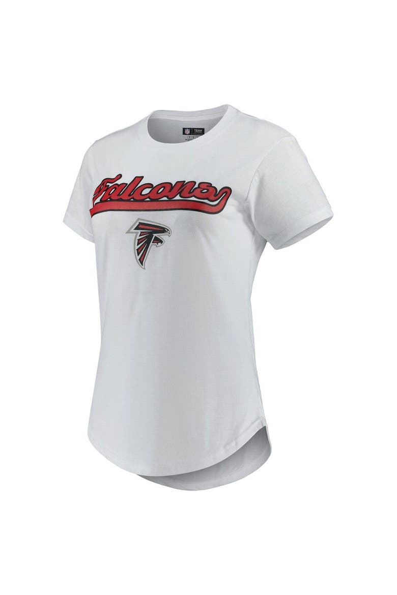 Women's Concepts Sport White/Charcoal Atlanta Falcons Sonata T-Shirt & Leggings Sleep Set, Alternate, color, White