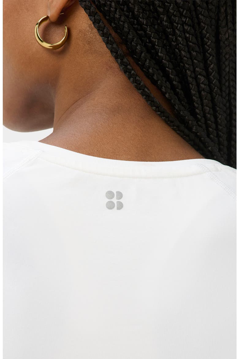 Athlete Side Ruched Top, Alternate, color, WHITE