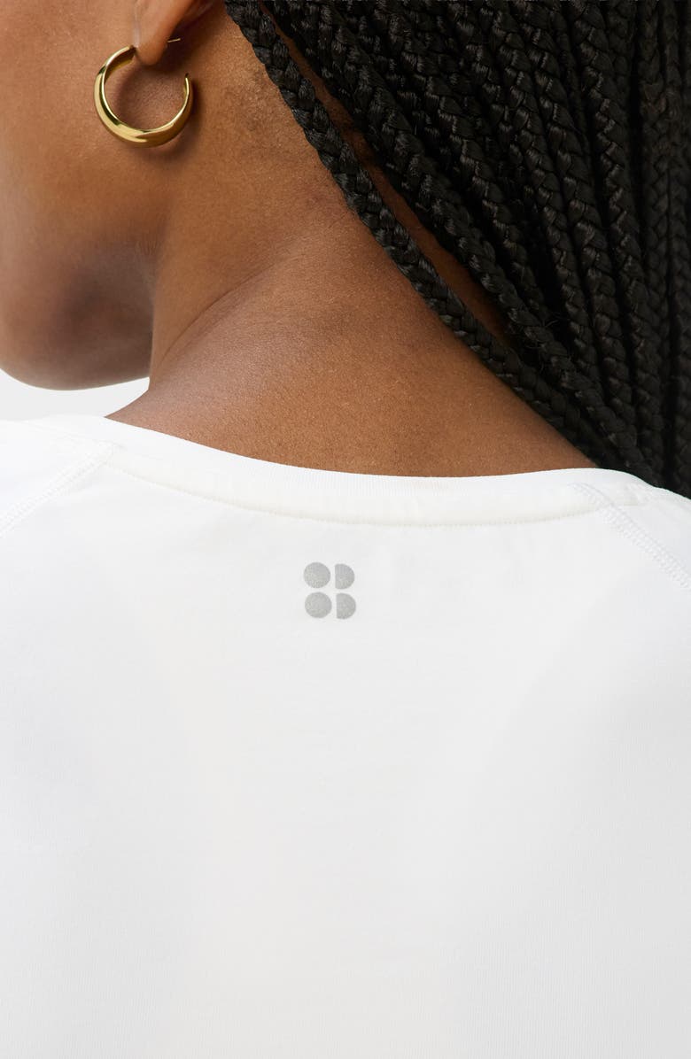 Sweaty Betty Athlete Side Ruched Top, Alternate, color, White