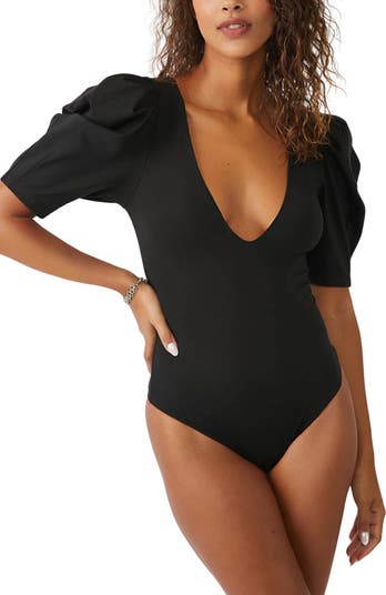 【Free People】Va Va Voop ロング Free People Va Va Voop Puff Sleeve Bodysuit | Nordstrom