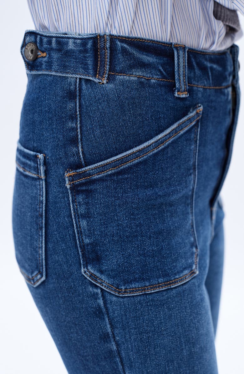 Bayeas High Waist Flare Jeans, Alternate, color, Starlight