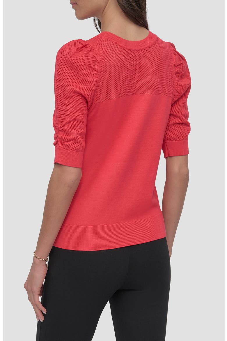 Puff Sleeve Sweater, Alternate, color, WATERMELON