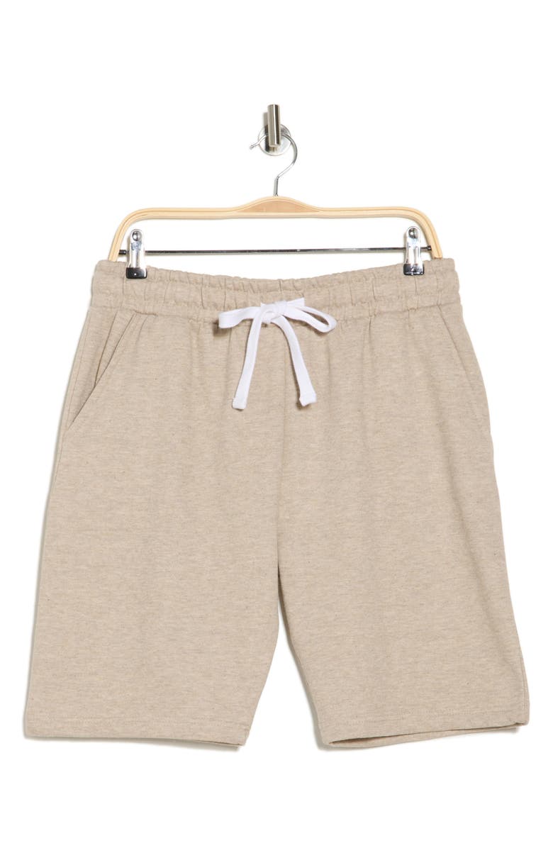 FLEECE FACTORY Core Fleece Shorts, Alternate, color, Heather Oatmeal
