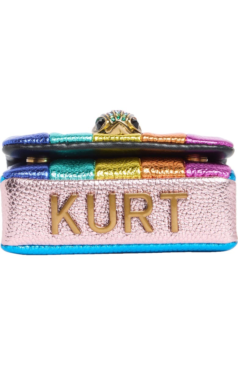 Kurt Geiger London Nano Kensington Leather Crossbody Bag, Alternate, color, Rainbow Multi