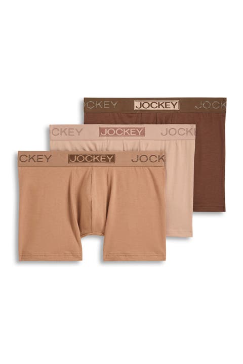 Men's Organic Cotton Stretch 4" Trunk - 3 Pack