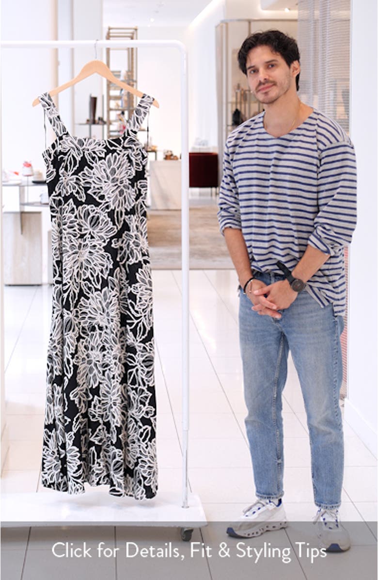 Printed Square Neck Maxi Sundress, sales video thumbnail