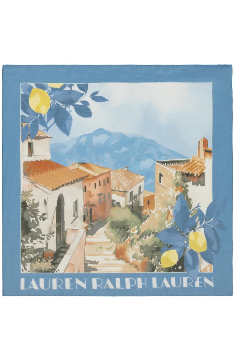 Polo Ralph Lauren Scenic Conversational Silk Square Scarf, Alternate, color, 