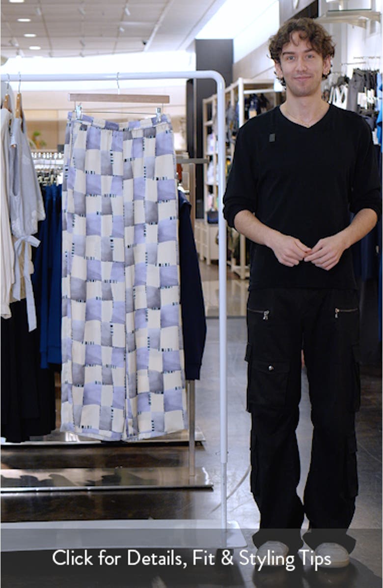 Check Satin Pants, sales video thumbnail
