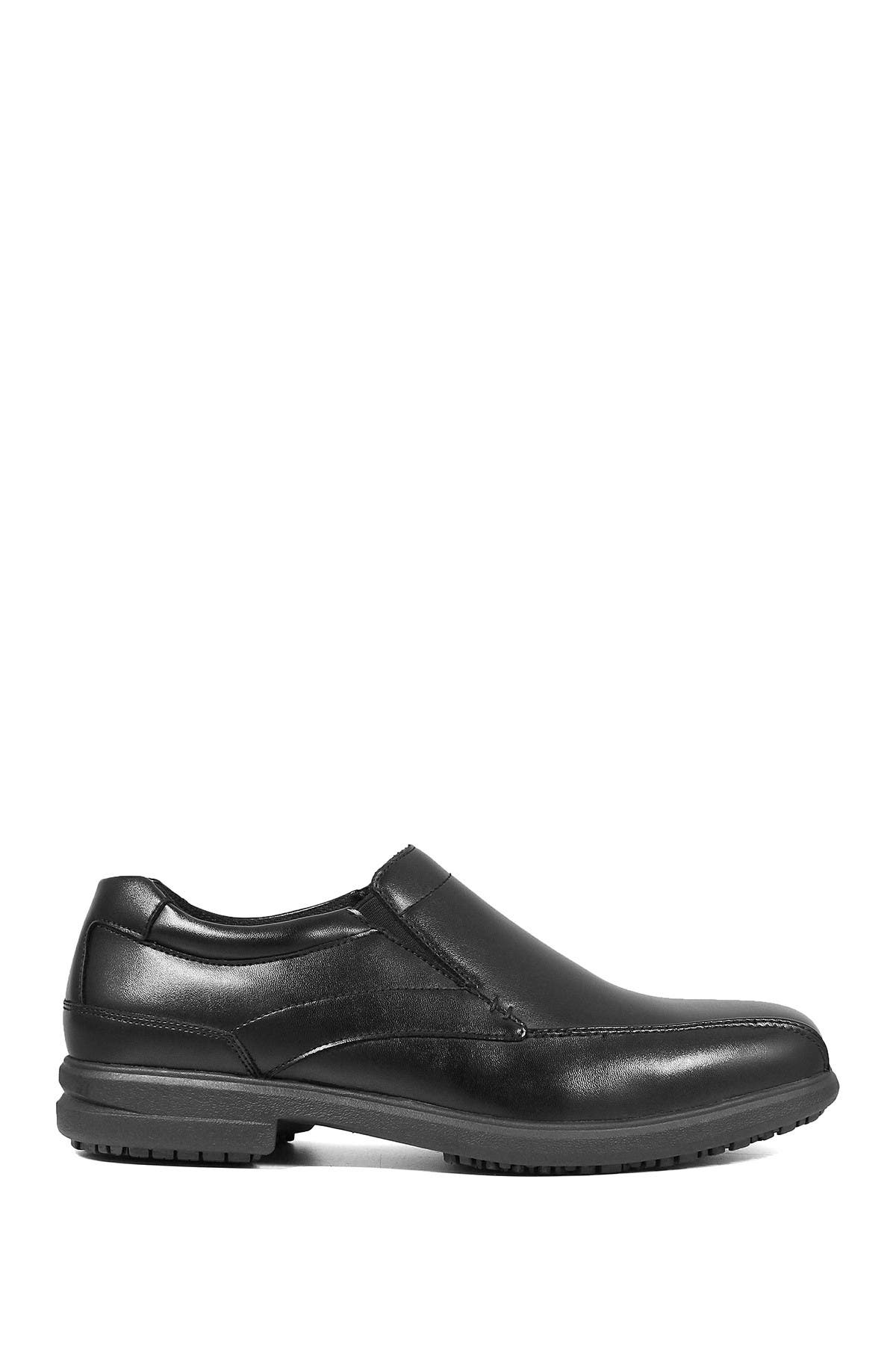 NUNN BUSH Sanford Slip-Resistant Slip-On Work Loafer - Wide Width Available, Alternate, color, Black