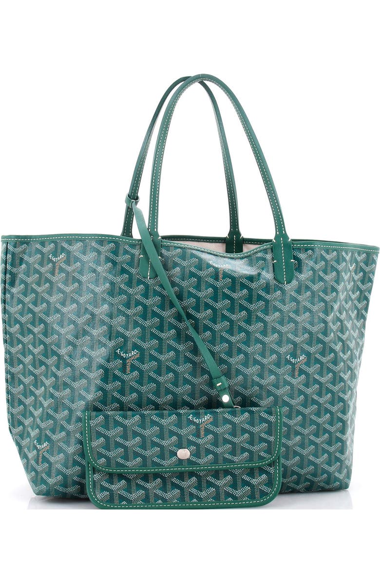 Pre-Owned Goyard Saint Louis Tote Coated Canvas PM, Alternate, color, Green