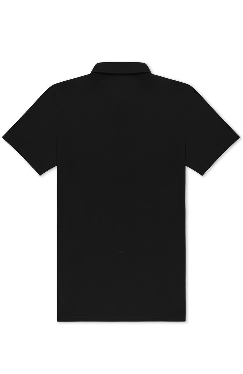 Dalix Astronaut Midweight Short Sleeve Polo Shirt, Alternate, color, Black