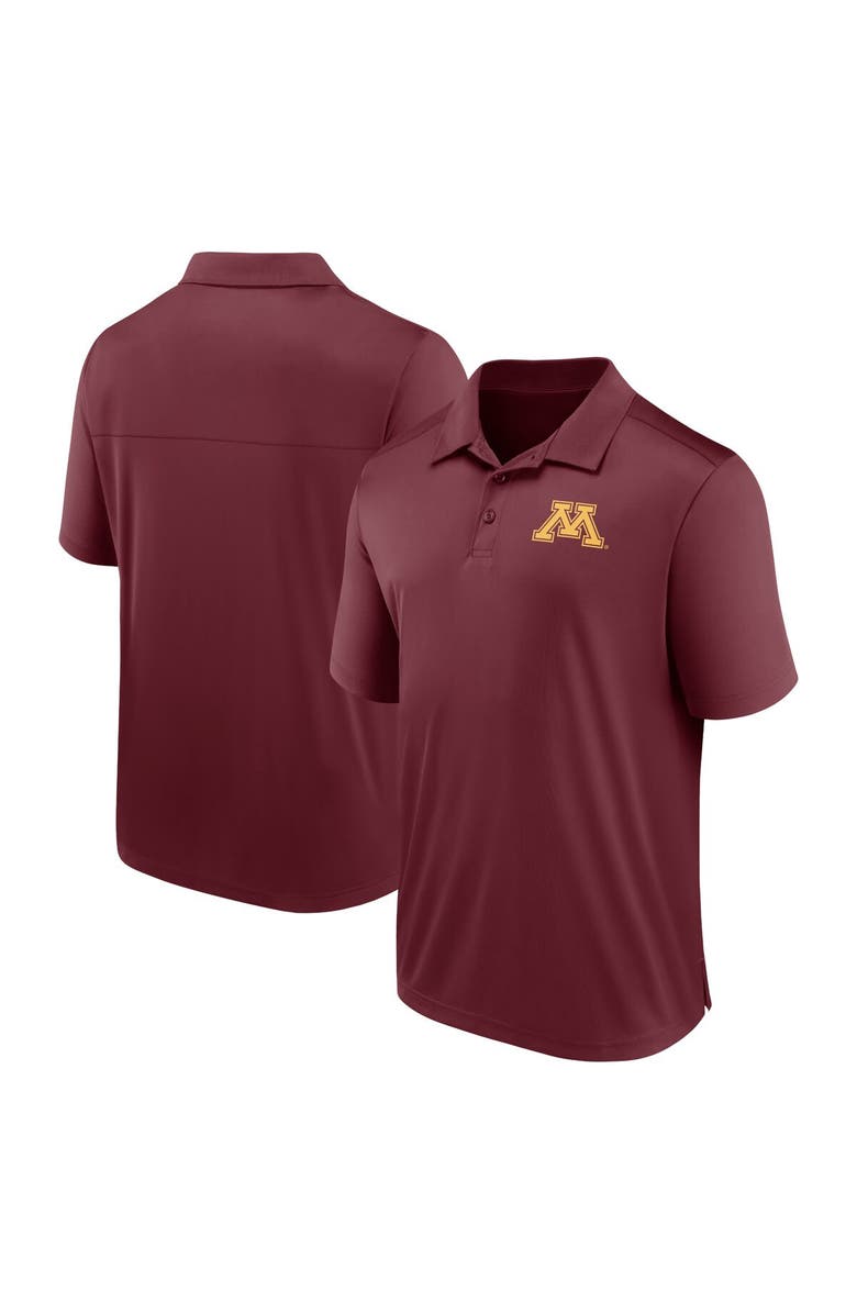 FANATICS Men's Fanatics Branded Maroon Minnesota Golden Gophers Left Side Block Polo, Main, color, Maroon