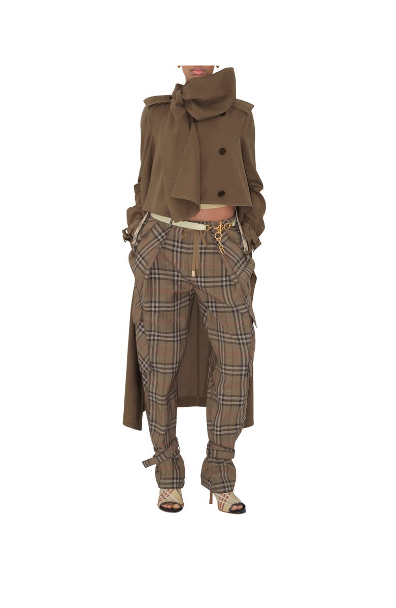 Burberry Leather Ring Belt, Alternate, color, Hunter