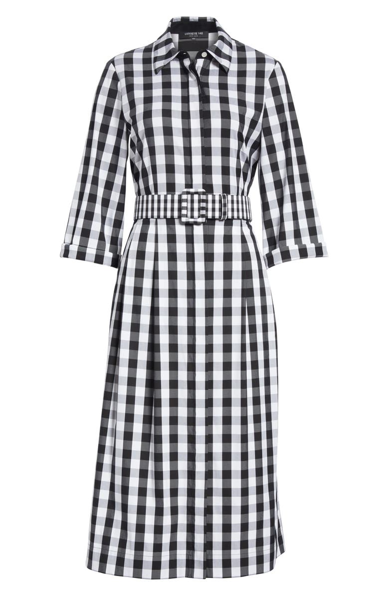 Lafayette 148 New York Eleni Gingham Shirtdress, Alternate, color,