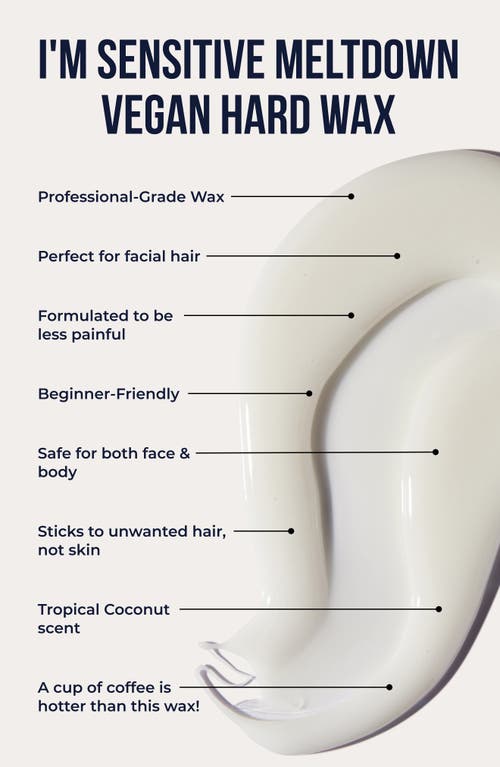 Crybaby Wax I'm Sensitive Meltdown Vegan Hard Wax In No Color