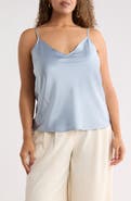 Renee C Satin V-Neck Camisole