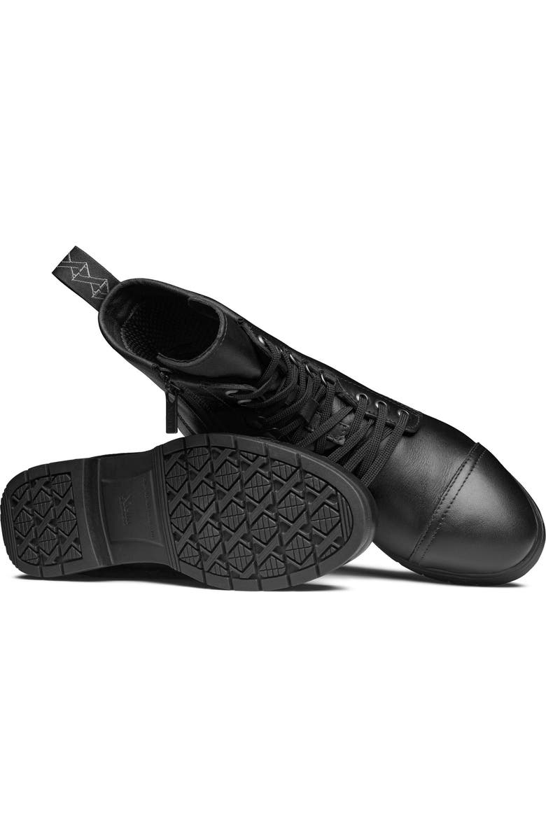 Xena Workwear Spice Steel Toe Lace Up Zip Safety Boot, Alternate, color, Black