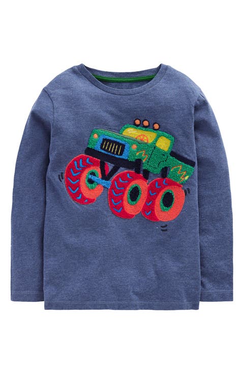 Kids' Bouclé Truck Long Sleeve T-Shirt (Toddler & Little Kid)