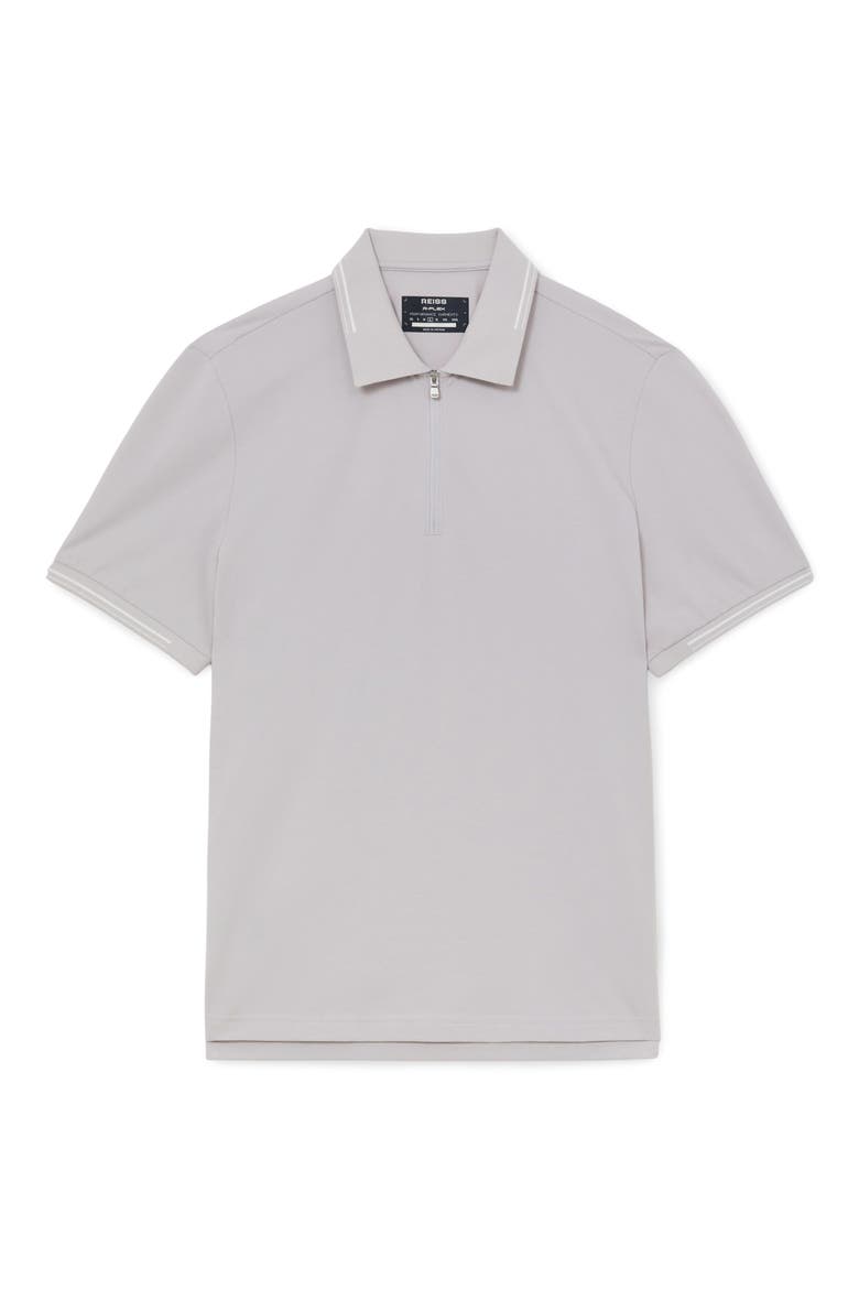 Vale Half Zip Polo Shirt, Alternate, color, SOFT GREY