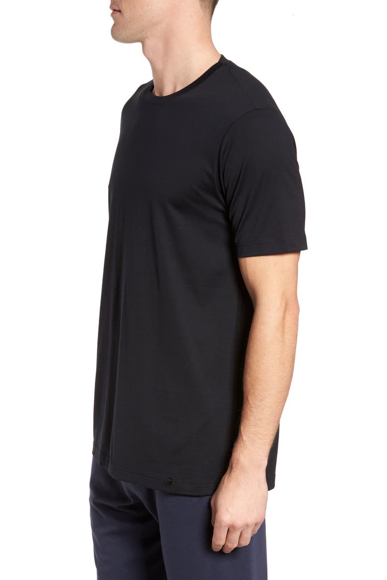 Night and Day Cotton Crew Neck T-Shirt, Alternate, color, BLACK