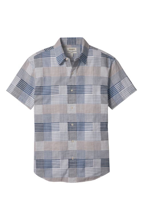 Bonobos Riviera Slim Fit Patchwork Short Sleeve Cotton Button-up Shirt In Multi