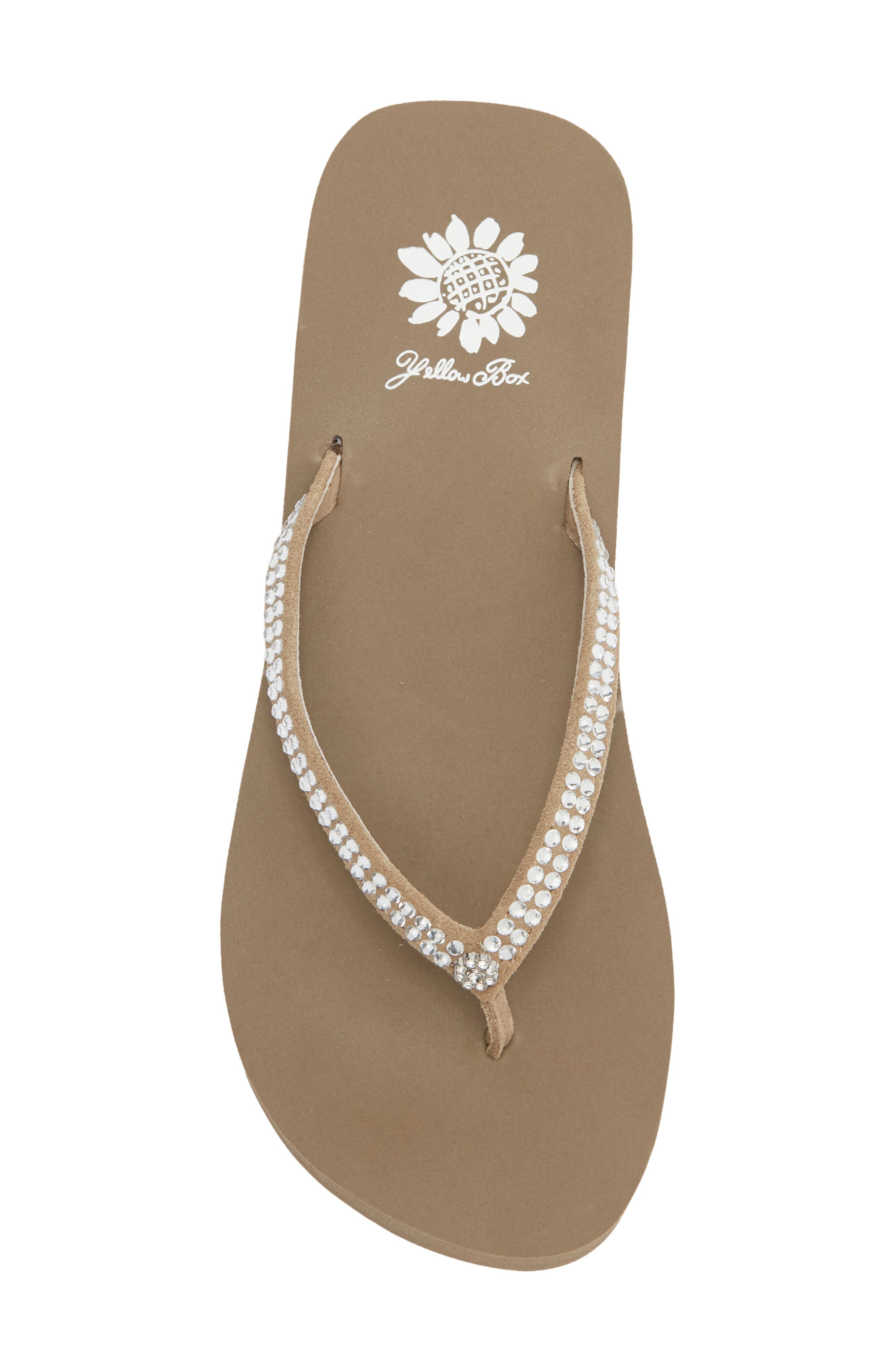Yellow Box Premium Jello Platform Flip Flop, Alternate, color, Rich Taupe