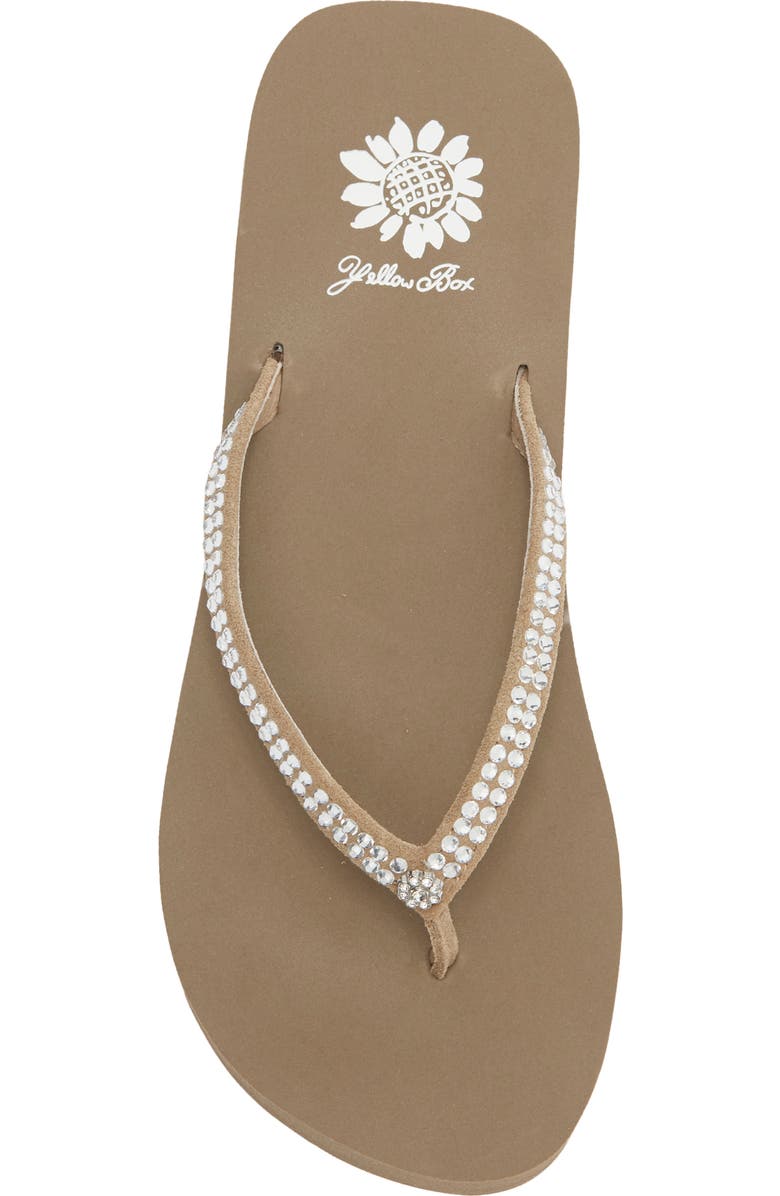 Yellow Box Premium Jello Platform Flip Flop, Alternate, color, Rich Taupe