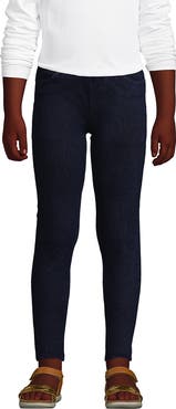 Lands' End Girls Iron Knee Denim Jeggings