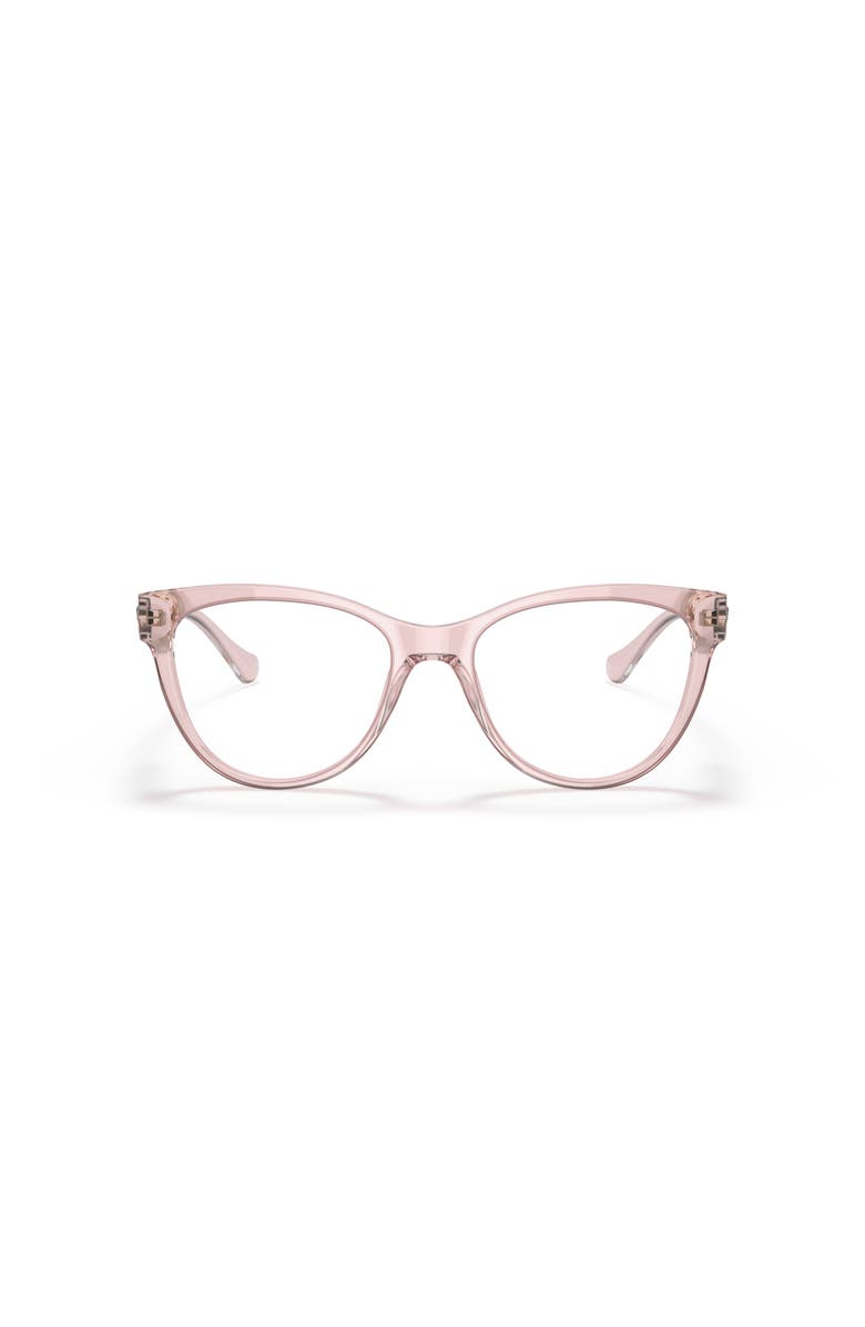 Versace 53mm Cat Eye optical glasses, Alternate, color, Pink