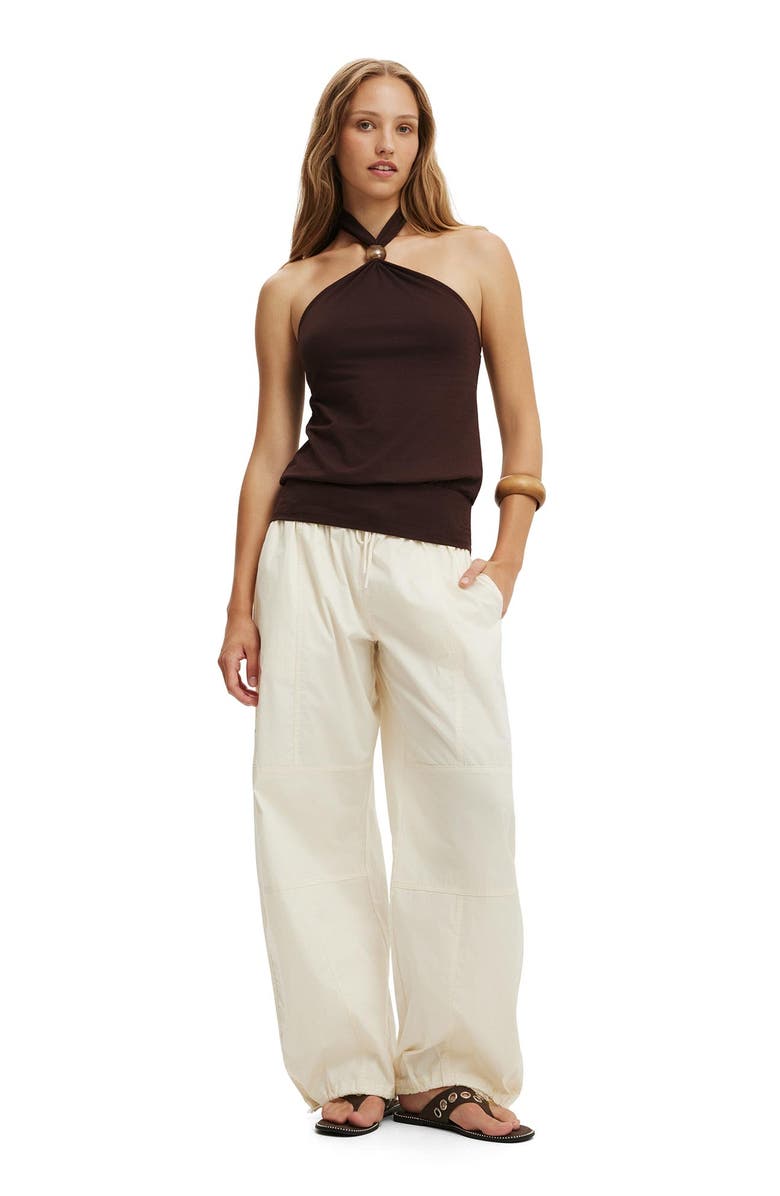 Cotton On Women's Ada Beaded Halter, Alternate, color, Dark Oak