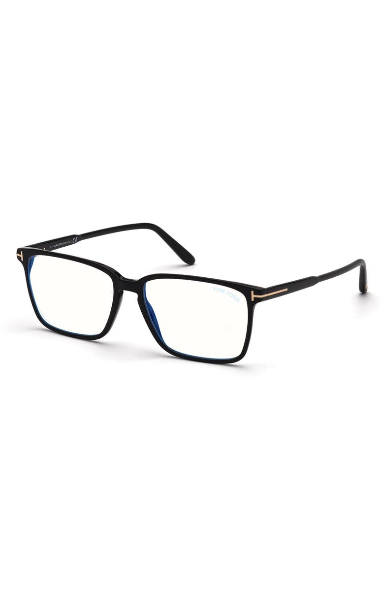 TOM FORD 56mm Rectangular Optical Glasses, Alternate, color, 