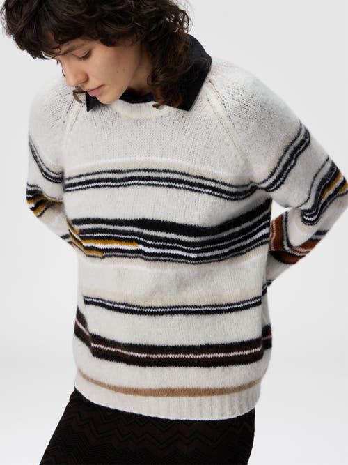 Missoni Striped Intarsia Crewneck Sweater In Multi