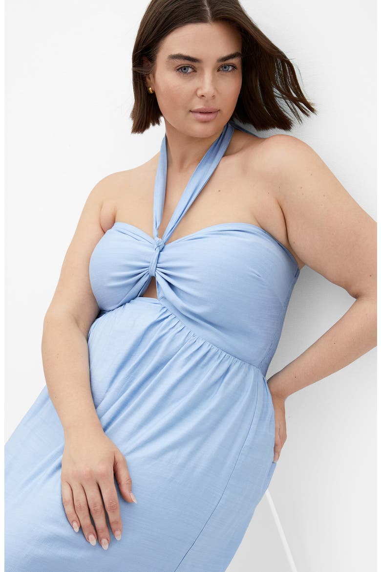 Peta Serene Convertible Strapless Maxi Dress, Alternate, color, BABY BLUE