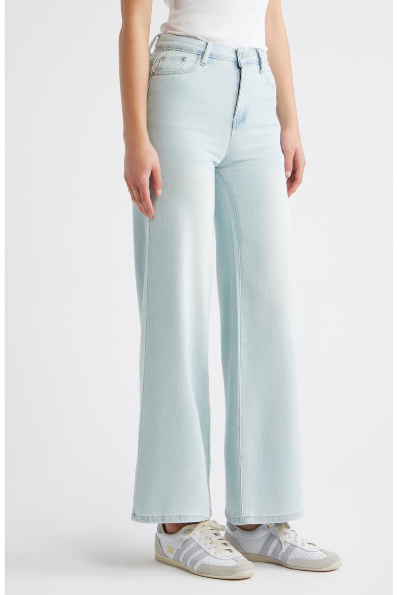 High Waist Wide Leg Jeans, Alternate, color, LIGHT INDIGO