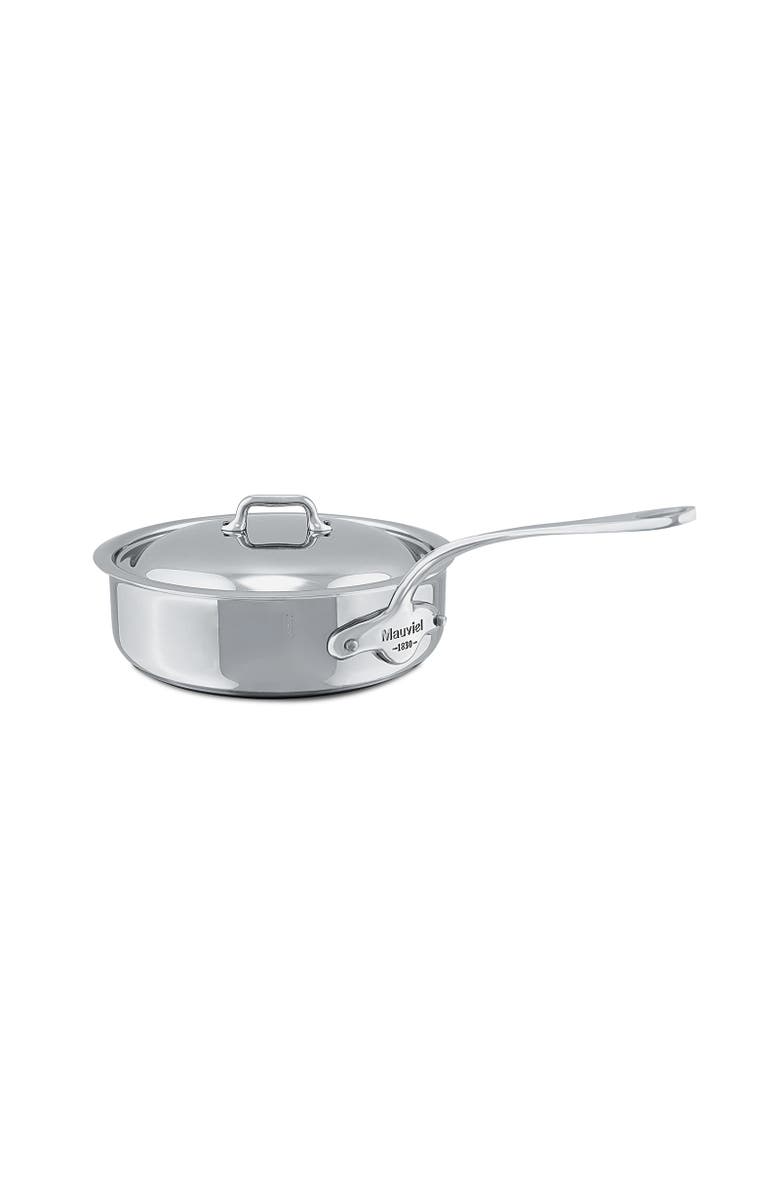 Mauviel M'Cook 3.2 qt. Stainless Steel Saute Pan & Lid, Main, color,