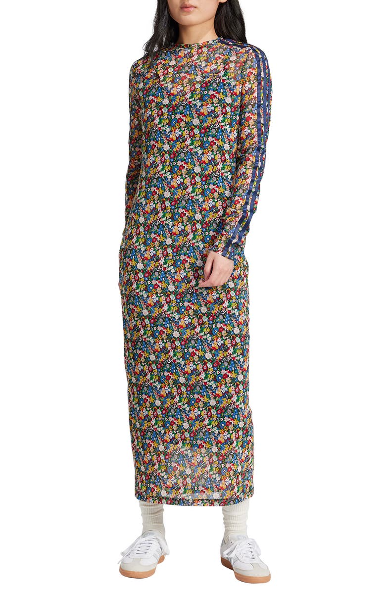 adidas Originals x Liberty London Long Sleeve Maxi Dress, Main, color,