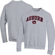 Champion Men's Champion Heather Gray Auburn Tigers Arch Over Logo Pullover Sweatshirt