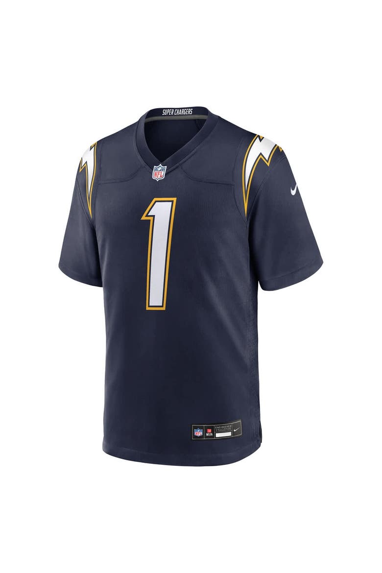 Men's Nike Quentin Johnston Navy Los Angeles Chargers Alternate Super Chargers Game Player Jersey, Alternate, color, Navy