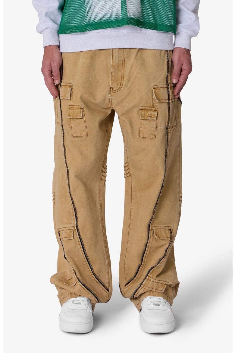 Grid Lock Ultra Baggy Cargo Jeans, Main, color, BROWN