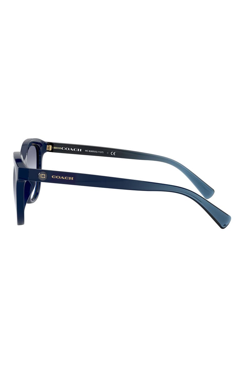 56mm Cat Eye Sunglasses, Alternate, color, DARK BLUE