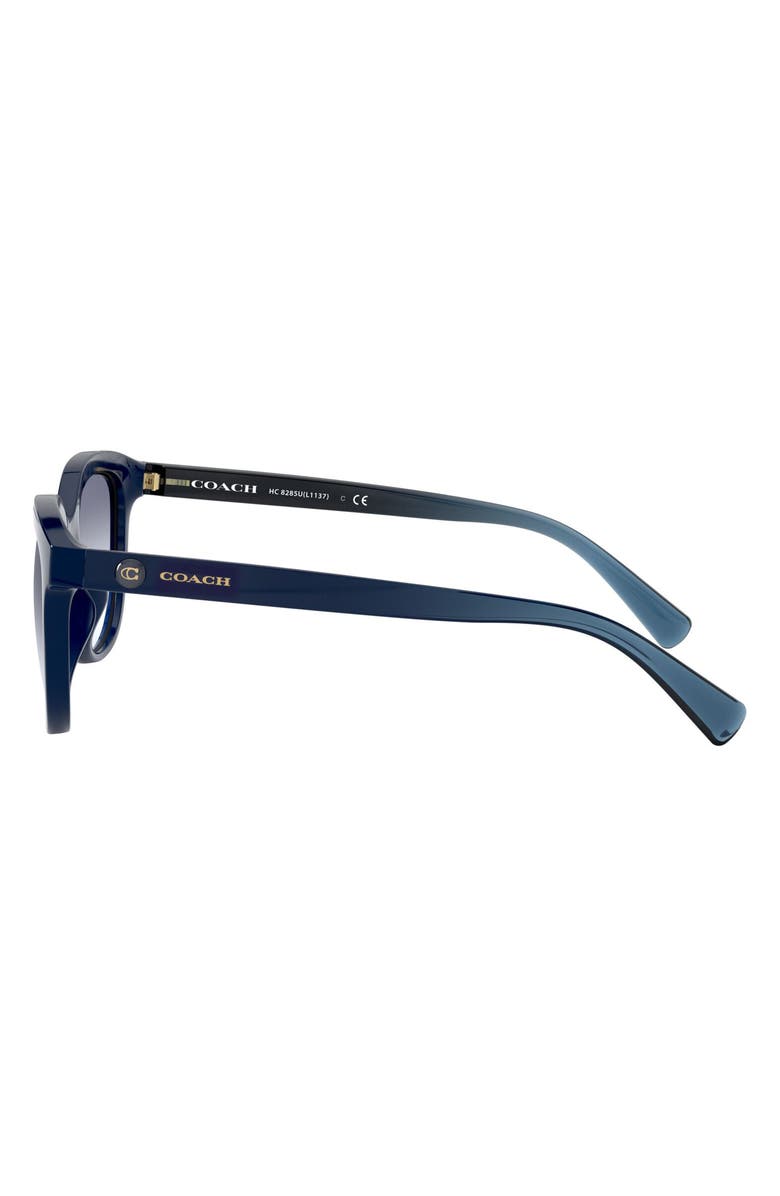 COACH 56mm Cat Eye Sunglasses, Alternate, color, Dark Blue