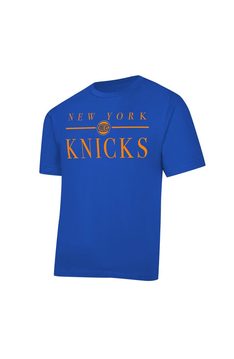 CONCEPTS SPORT Women's Concepts Sport  Blue/White New York Knicks Copeland T-Shirt & Shorts Sleep Set, Alternate, color, Blue