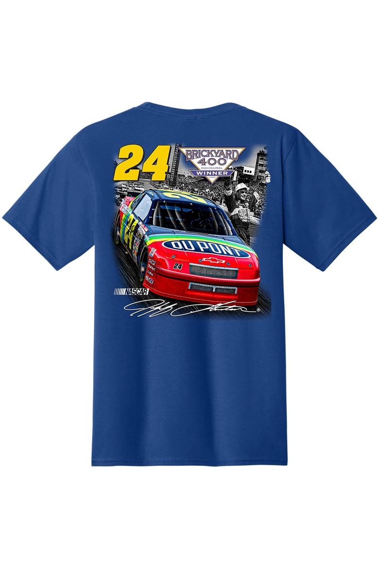 Men's Classic Ink Royal Jeff Gordon Inaugural Brickyard 400 Winner T-Shirt, Alternate, color, Royal