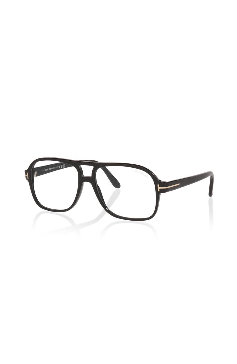 TOM FORD 58mm Pilot optical glasses, Main, color, Black