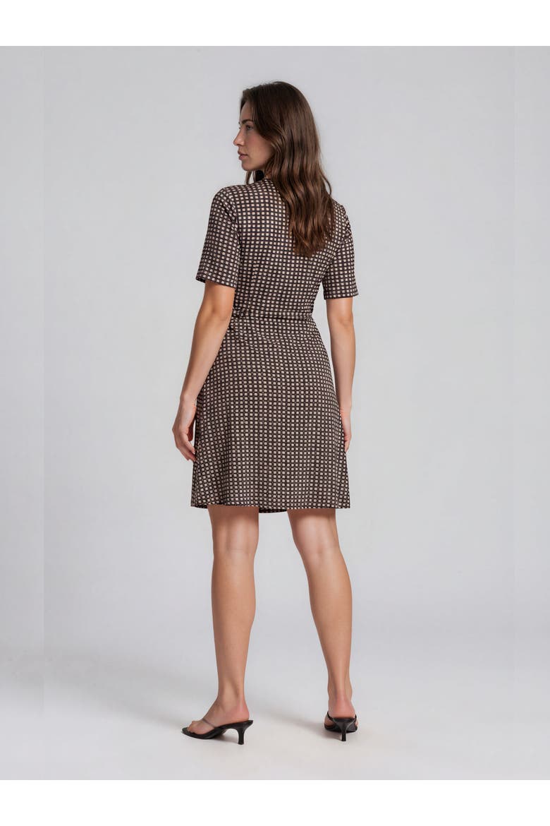 MaGavros V-Neck Printed Wrap Dress, Alternate, color, Black