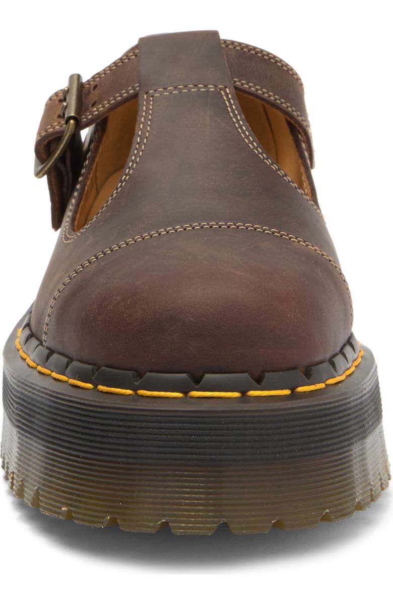 Dr. Martens Bethan Arc Crazy Horse Platform Mary Jane Shoes, Alternate, color,